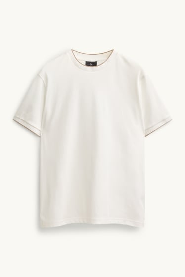 Hommes - T-shirt - regular fit - blanc