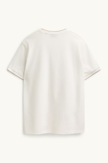 Hommes - T-shirt - regular fit - blanc