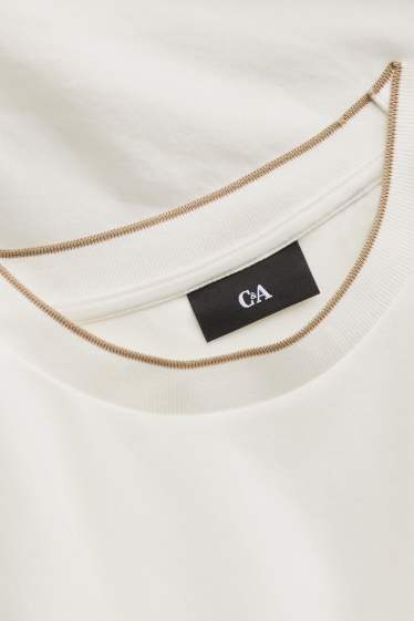 Hommes - T-shirt - regular fit - blanc