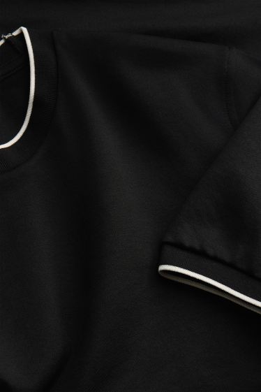 Hommes - T-shirt - regular fit - noir / blanc