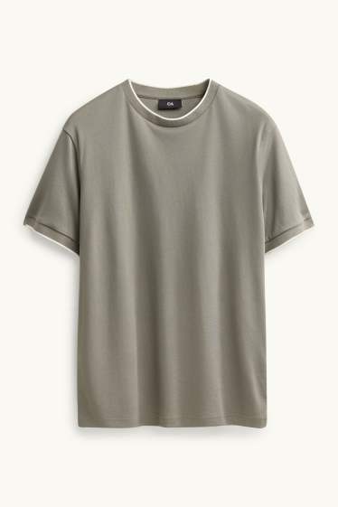 Hommes - T-shirt - regular fit - vert