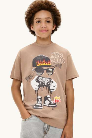 Bambini - Skate - t-shirt - marrone chiaro