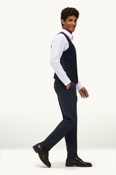 Uomo - Pantaloni coordinabili - slim fit - Flex - LYCRA® - Mix & Match - blu scuro