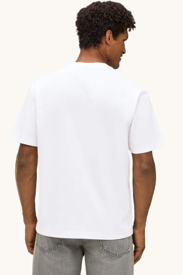 Uomo - T-shirt - relaxed fit - bianco