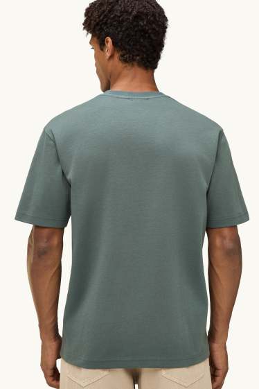 Uomo - T-shirt - relaxed fit - verde scuro