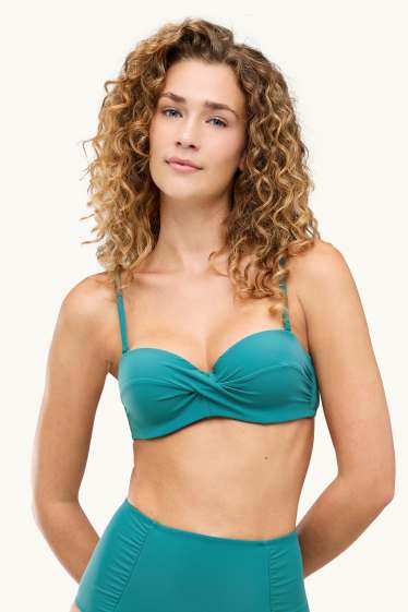 Donna - Reggiseno bikini - balconcino - imbottito - LYCRA® XTRA LIFE™ - verde