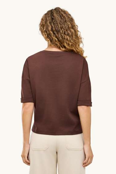 Femmes - T-shirt - marron