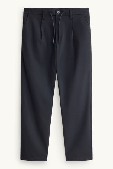 Hommes - Chino - tapered fit - bleu foncé
