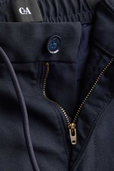 Hommes - Chino - tapered fit - bleu foncé