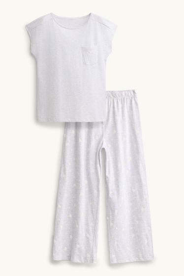 Femmes - Pyjama - gris clair chiné