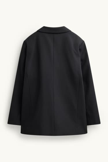 Women - Long blazer - regular fit - black