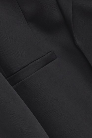 Women - Long blazer - regular fit - black