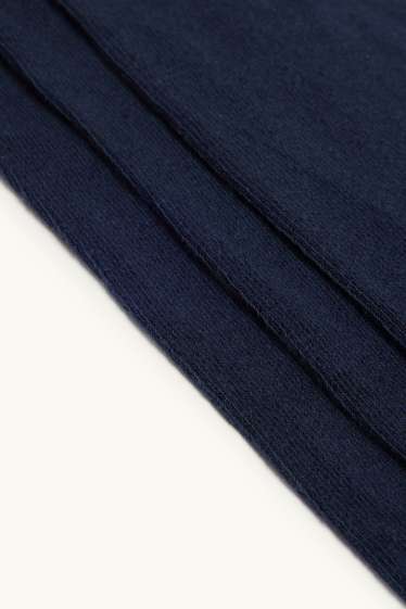 Enfants filles - Lot de 3 paires - collants - bleu foncé