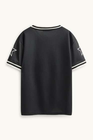 Kinderen: meisjes - T-shirt - zwart / wit