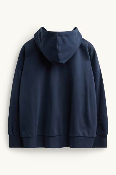 Damen - Sweatjacke mit Kapuze - dunkelblau