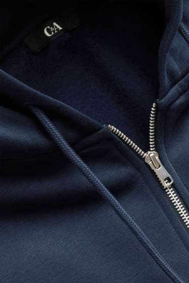 Damen - Sweatjacke mit Kapuze - dunkelblau