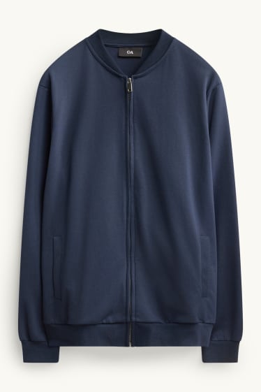 Heren - Sweatvest - blauw