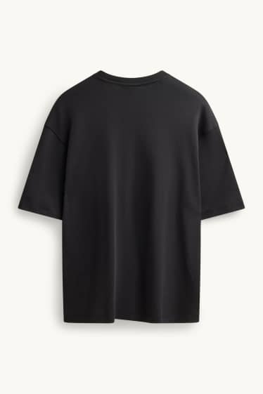 Hommes - T-shirt - relaxed fit - noir