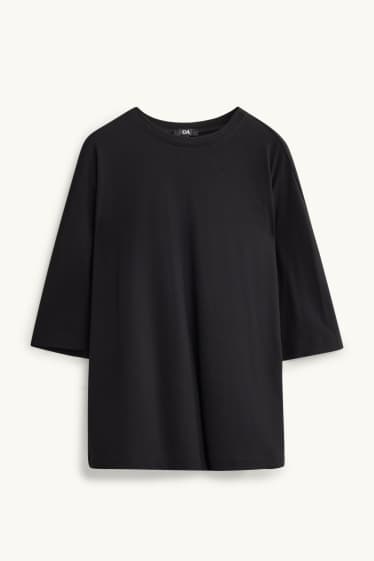 Femmes - T-shirt - relaxed fit - noir