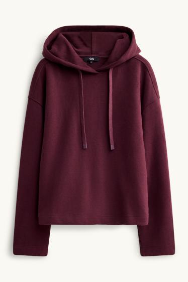 Women - Hoodie - bordeaux