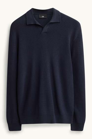 Herren - Pullover - dunkelblau