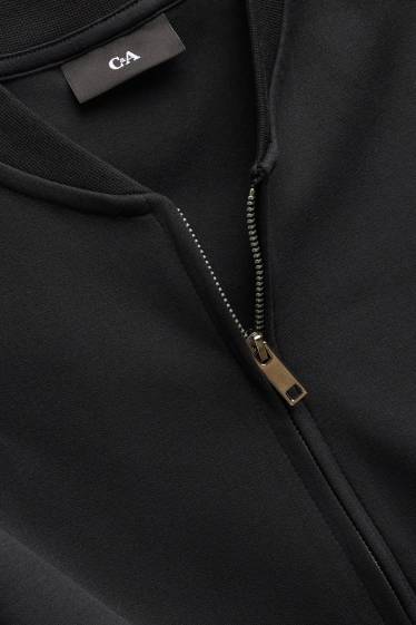 Men - Zip-through sweatshirt - black