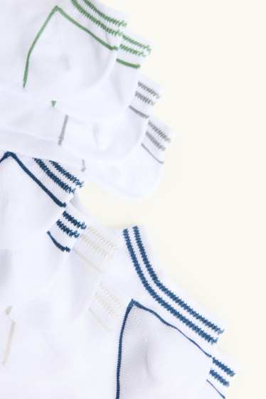 Hommes - Lot de 5 paires - socquettes - blanc