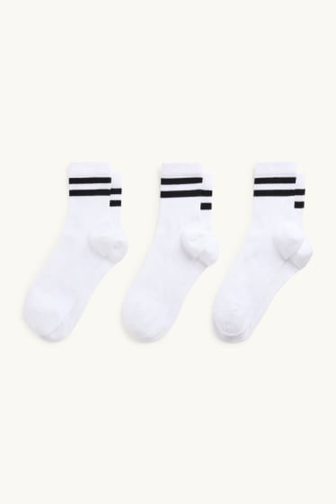 Women - Multipack of 3 - socks - white / black