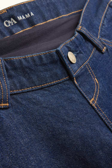Dames - Zwangerschapsjeans - wide leg - jeansdonkerblauw