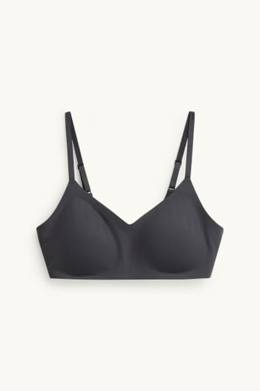 Damen - Invisible BH ohne Bügel - wattiert - schwarz