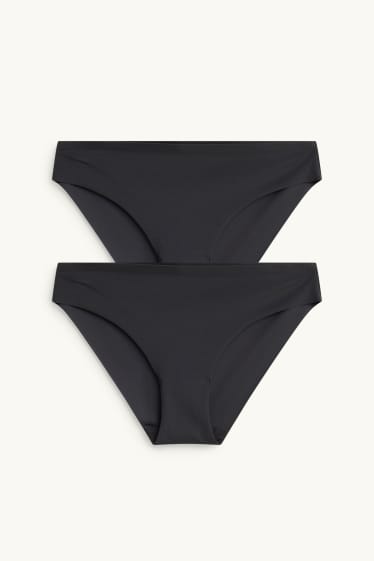 Donna - Confezione da 2 - invisible slip - nero