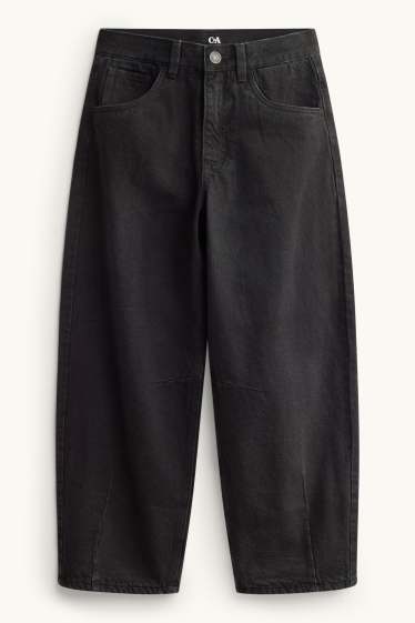 Bambini - Barrel jeans - jeans termici - nero