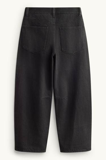 Bambini - Barrel jeans - jeans termici - nero