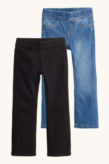 Nena - Paquet de 2 - jeggings acampanats - blau/negre