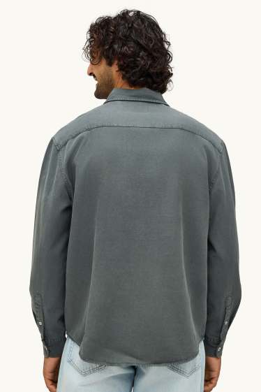 Herren - Hemd - Relaxed Fit - Kent - dunkelgrün