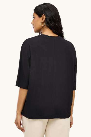 Dona - Samarreta de màniga curta - relaxed fit - negre