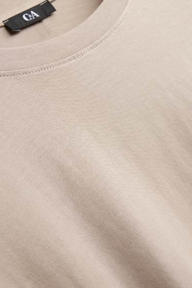 Damen - T-Shirt - Relaxed Fit - beige