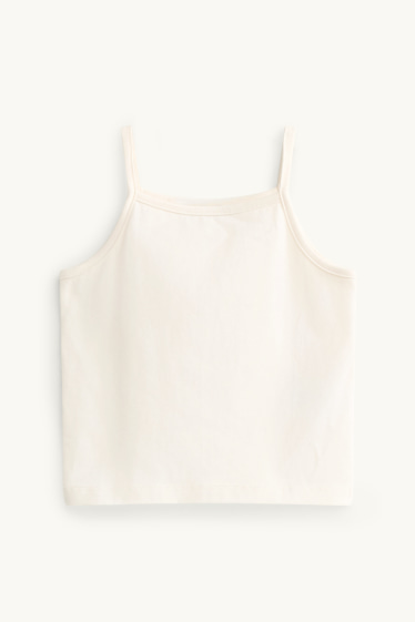 Children Girls - Set - top and long sleeve top - 2 piece - cremewhite