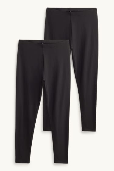 Damen - Multipack 2er - Leggings - schwarz