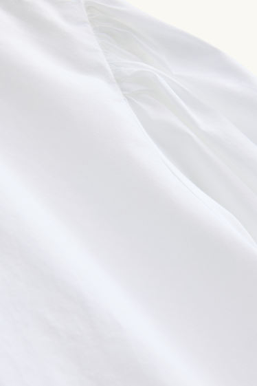 Damen - Hemdbluse - schneeweiss