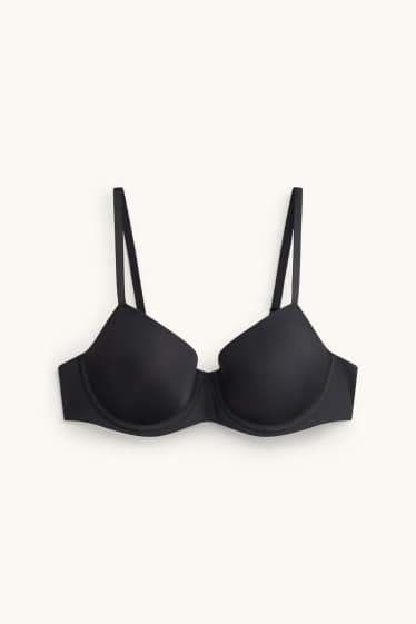 Donna - Reggiseno con ferretti - DEMI - imbottito - nero