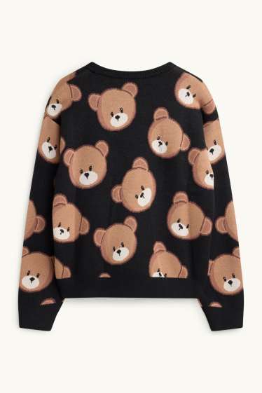 Bambine - Orsacchiotto - maglione - nero / beige
