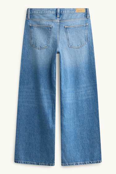 Kinderen: meisjes - Baggy jeans - jeansblauw
