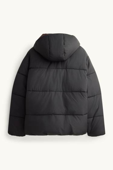 Uomo - Giacca trapuntata - foderata - idrorepellente - nero