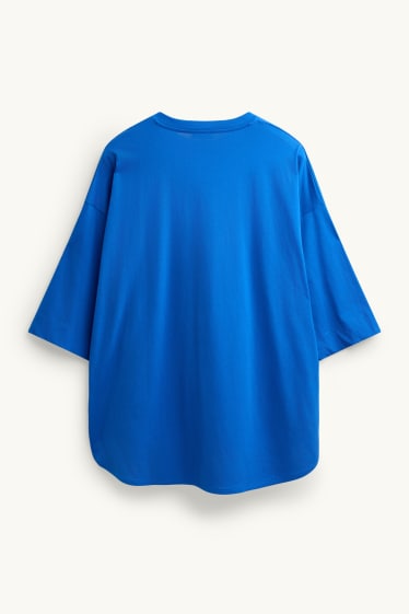 Damen - T-Shirt - Relaxed Fit - blau