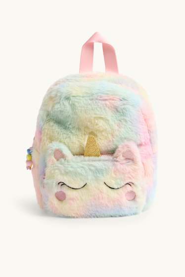 Bambine - Unicorno - zaino - rosa / azzurro