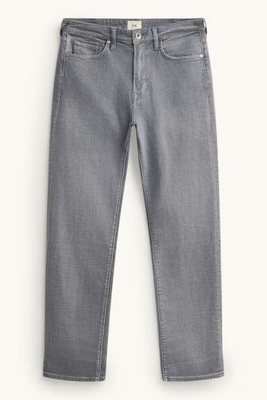 Pánské - Straight jeans - LYCRA® - džíny - světle šedé