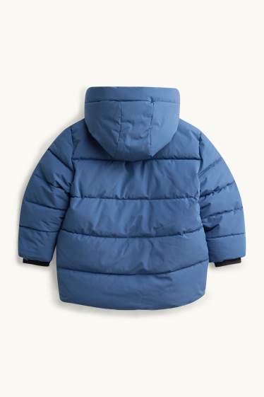 Nen - Jaqueta embuatada amb caputxa - amb folre - repel·lent a l’aigua - blau