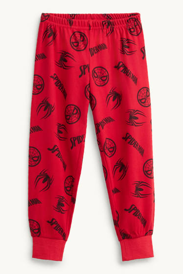 Nen - Spiderman - pijama polar i antifaç per dormir - 3 peces - vermell