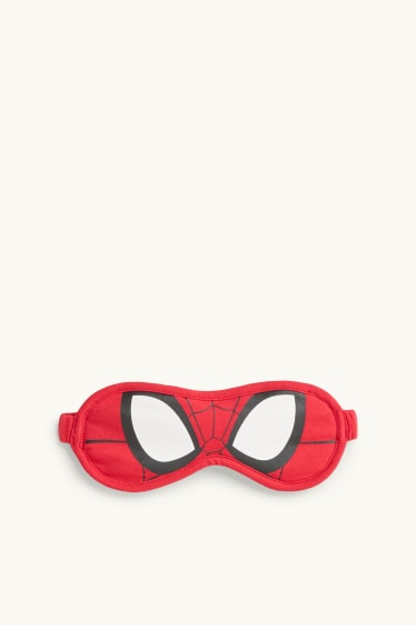 Nen - Spiderman - pijama polar i antifaç per dormir - 3 peces - vermell